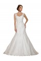 Cap Sleeves V-Neck Lace Mermaid Wedding Dress Brisbane
