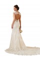 Sleeveless Sweetheart Keyhole Back Lace Mermaid Modern Wedding Dress Brisbane