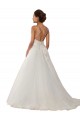 Sleeveless Spaghetti Straps Tulle & Lace Ball Gown Boho Wedding Dress Brisbane