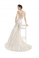 Sleeveless Illusion Neck Lace Mermaid Wedding Dress Brisbane