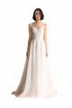Sleeveless Ivory Illusion Neck Tulle A-Line Wedding Dresses Brisbane