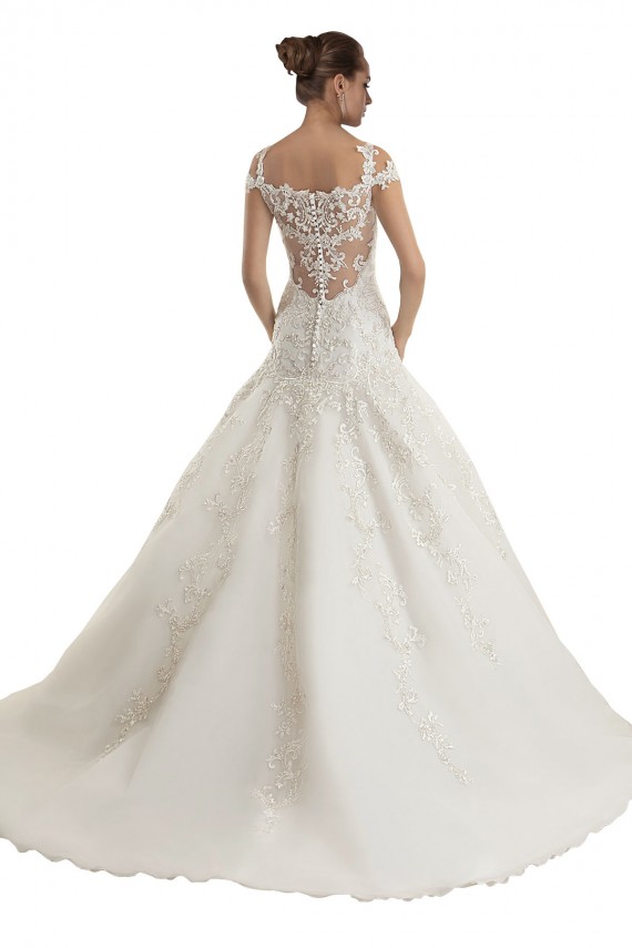 Sleeveless Off the Shoulder Tulle & Lace Mermaid Wedding Dress Brisbane