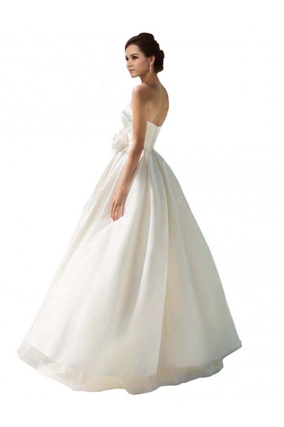 Sleeveless Strapless Soft Chiffon A-Line Wedding Dress Brisbane