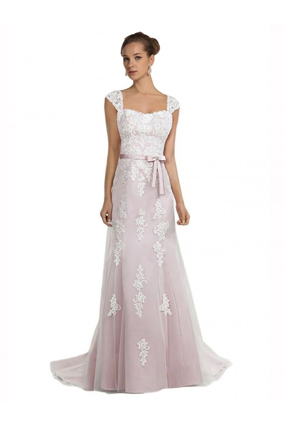 Sleeveless Strapless Tulle & Lace Mermaid Beach Wedding Dress Brisbane