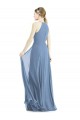 Sleeveless Halter Neck Soft Chiffon A-Line Semi Formal Evening Dress / Bridesmaid Dress Brisbane