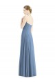 Sleeveless Dusty Blue Sweetheart Soft Chiffon A-Line Evening Dress / Bridesmaid Dress Brisbane