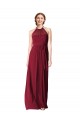 Sleeveless Halter Neck Chiffon A-Line Evening Gowns / Bridesmaid Dresses Brisbane