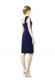Cap Sleeves Sweetheart Soft Chiffon Sheath Bridesmaid Dress Brisbane