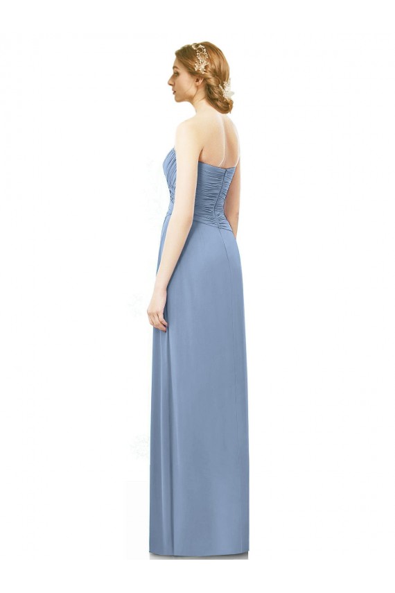 Sleeveless Strapless Chiffon A-Line Formal Dresses / Bridesmaid Dresses Brisbane