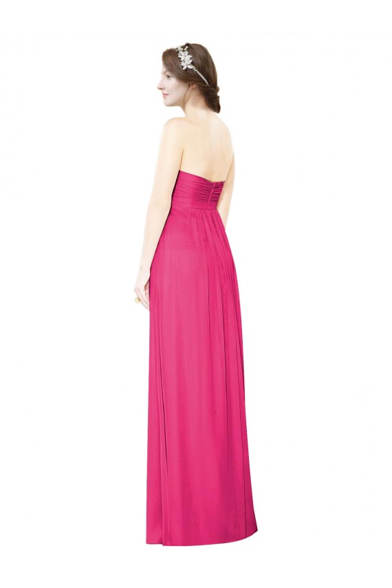 Sleeveless Azalea Strapless Soft Chiffon A-Line Bridesmaid Dress Brisbane