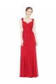 Sleeveless Red Sweetheart Chiffon A-Line Bridesmaid Dress / Evening Dress Brisbane