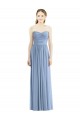Sleeveless Dusty Blue Sweetheart Chiffon A-Line Bridesmaid Gowns Brisbane