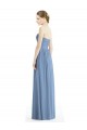 Sleeveless Dusty Blue Sweetheart Chiffon A-Line Bridesmaid Gowns Brisbane