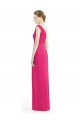 Sleeveless Azalea One Shoulder Soft Chiffon Sheath Bridesmaid Dress Brisbane