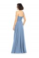 Sleeveless Dusty Blue One Shoulder Soft Chiffon A-Line Formal Dress / Bridesmaid Dress Brisbane