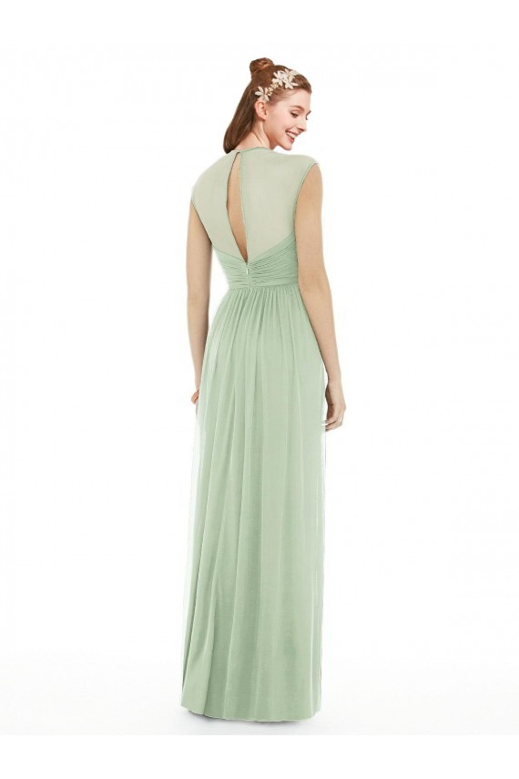 Cap Sleeves Sweetheart Soft Chiffon A-Line Formal Dress / Bridesmaid Dress Brisbane