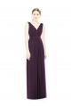 Sleeveless Grape V-Neck Chiffon A-Line Bridesmaid Dress / Evening Dress Brisbane