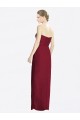 Sleeveless Burgundy Sweetheart Soft Chiffon Sheath Bridesmaid Dress Brisbane