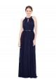 Sleeveless High Neck Soft Chiffon A-Line Bridesmaid Dress / Formal Dress Brisbane