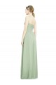 Sleeveless Sage Sweetheart Criss Cross Back Soft Chiffon A-Line Bridesmaid Dress Brisbane