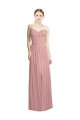 Sleeveless Dusty Pink Sweetheart Chiffon A-Line Bridesmaid Dress / Evening Dress Brisbane