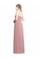 Sleeveless Dusty Pink Sweetheart Chiffon A-Line Bridesmaid Dress / Evening Dress Brisbane