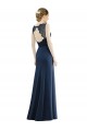 Sleeveless Illusion Neck Soft Chiffon & Lace Mermaid Bridesmaid Dress Brisbane