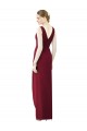 Sleeveless V-Neck V-Back Chiffon Sheath Bridesmaid Dress / Evening Dress Brisbane