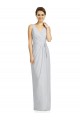 Sleeveless Frost V-Neck V-Back Soft Chiffon Sheath Bridesmaid Dress Brisbane