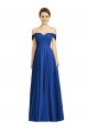 Cap Sleeves Off the Shoulder Soft Chiffon A-Line Semi Formal Evening Dress / Bridesmaid Dress Brisbane