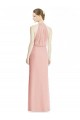 Sleeveless Halter Neck Soft Chiffon Mermaid Bridesmaid Dress Brisbane