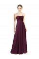 Sleeveless Grape Sweetheart Chiffon A-Line Bridesmaid Dress Brisbane