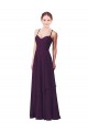 Sleeveless Grape Sweetheart Soft Chiffon Sheath Bridesmaid Dress Brisbane