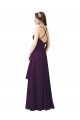 Sleeveless Grape Sweetheart Soft Chiffon Sheath Bridesmaid Dress Brisbane