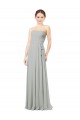 Sleeveless Silver Sweetheart Soft Chiffon A-Line Bridesmaid Dresses Brisbane