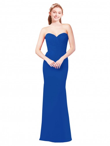 Sleeveless Sweetheart Chiffon A-Line Bridesmaid Dress / Evening Gowns Brisbane
