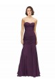 Sleeveless Grape Sweetheart Soft Chiffon Mermaid Bridesmaid Dress Brisbane