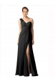 Sleeveless One Shoulder Soft Chiffon A-Line Bridesmaid Dress / Formal Dress Brisbane