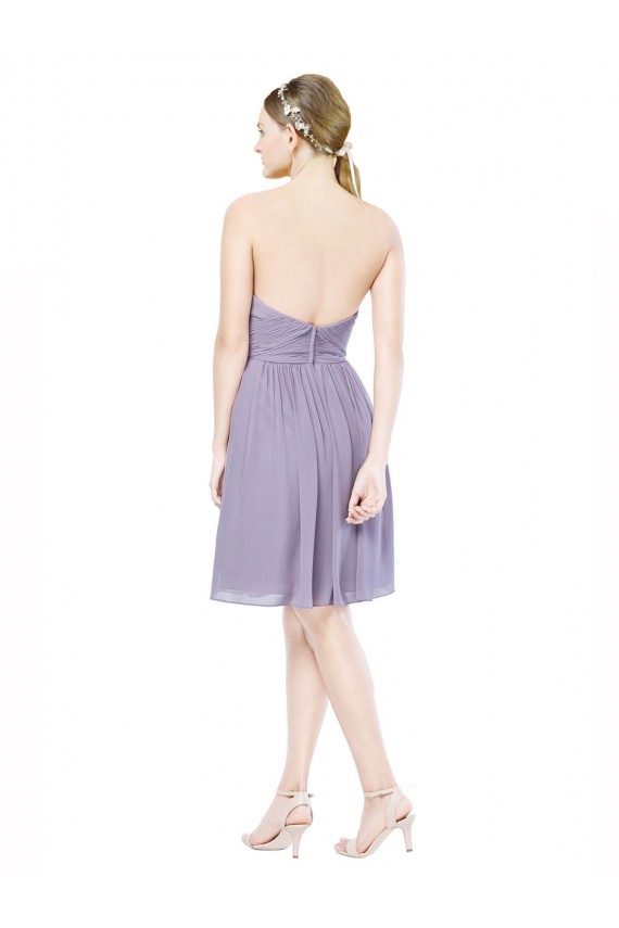 Sleeveless Burgundy Sweetheart Soft Chiffon A-Line Bridesmaid Dress Brisbane