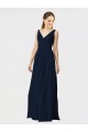 Sleeveless V-Neck Chiffon A-Line Bridesmaid Dresses / Formal Dresses Brisbane