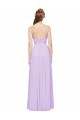 Sleeveless Lilac Sweetheart Soft Chiffon A-Line Evening Dress / Bridesmaid Dress Brisbane