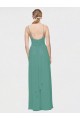 Sleeveless Icelandic Silver Spaghetti Straps Chiffon A-Line Bridesmaid Dress / Evening Dress Brisbane