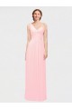 Sleeveless Pink One Shoulder Soft Chiffon A-Line Bridesmaid Dress Brisbane