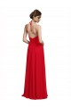 Sleeveless Red Spaghetti Straps Chiffon A-Line Bridesmaid Dress Brisbane