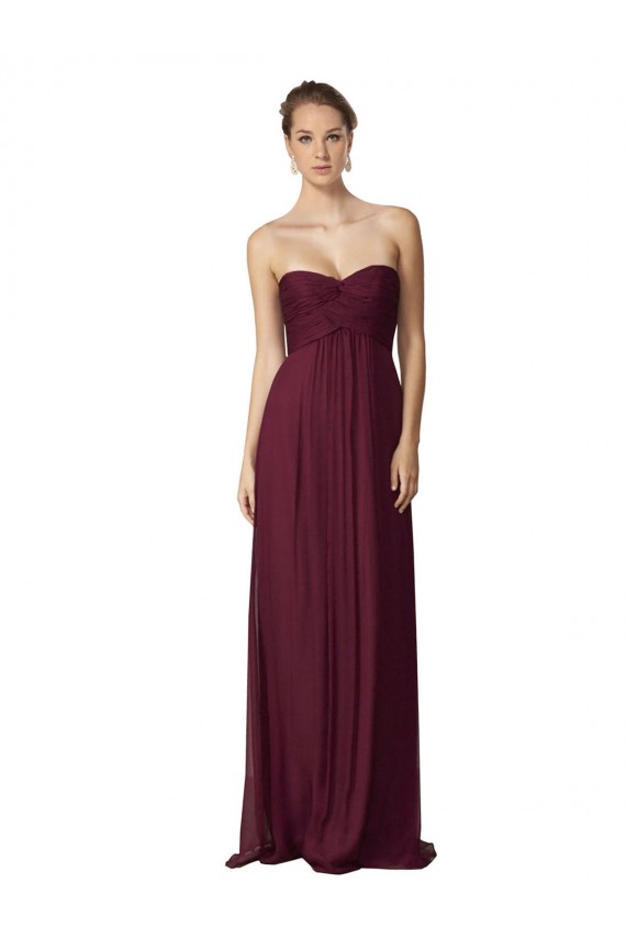 Sleeveless Sweetheart Soft Chiffon A-Line Bridesmaid Dress / Formal Dress Brisbane