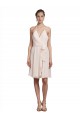 Sleeveless Cream Pink Halter Neck Soft Chiffon A-Line Bridesmaid Dress Brisbane
