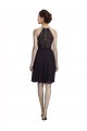 Sleeveless Grape Halter Neck Soft Chiffon A-Line Bridesmaid Dress Brisbane