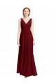 Sleeveless V-Neck Chiffon A-Line Bridesmaid Dress / Evening Gowns Brisbane