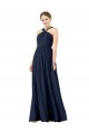 Sleeveless V-Neck Chiffon Princess Bridesmaid Gowns Brisbane