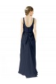 Sleeveless Scoop Neck Open Back Soft Chiffon A-Line Bridesmaid Dress Brisbane